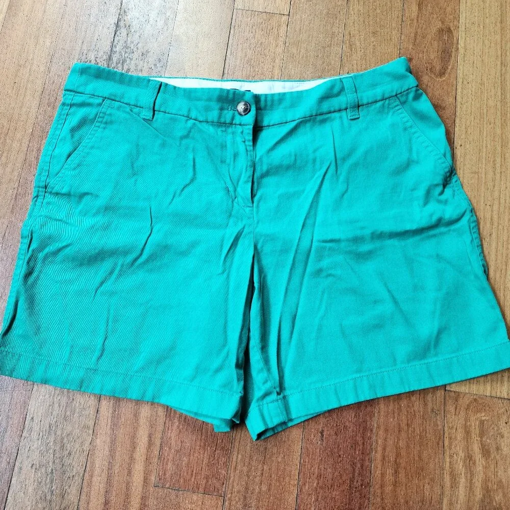 J.Crew Green Cotton Shorts Size 12
